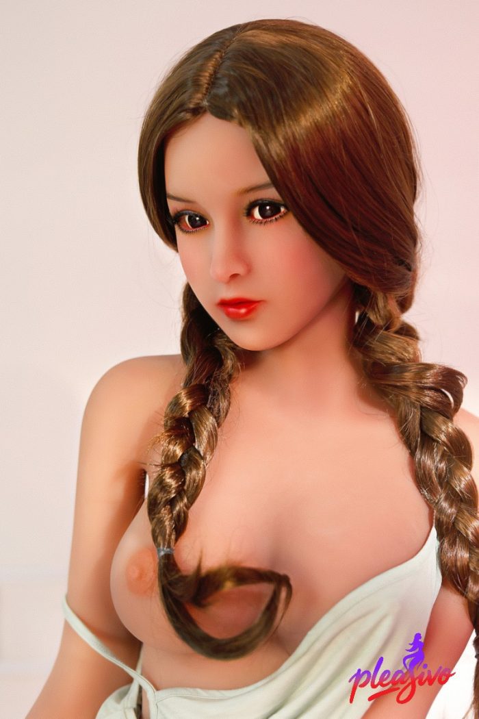 140cm (4ft7) D-Cup Tiny Body Shyness Black Eyes Asian Sex Doll [USA Stock] - Image 2