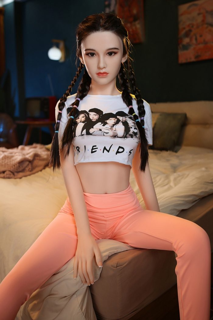 160cm (5ft3) C-Cup Natural Skin Tone Black Eyes Asian Cute Style Sex Doll [USA Stock] - Image 3