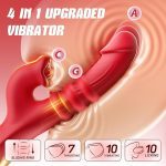 Lip Licking Double Vibration Self-Pleasuring Device vibrating Rod Female Sex Toy - Image 2
