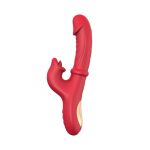 Lip Licking Double Vibration Self-Pleasuring Device vibrating Rod Female Sex Toy - Image 4