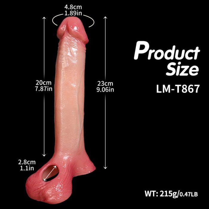 9.1Inch Electric Penis Sheath 0.47 lb Soft High Quality Design with Realistic Details [USA Stock] - Image 6