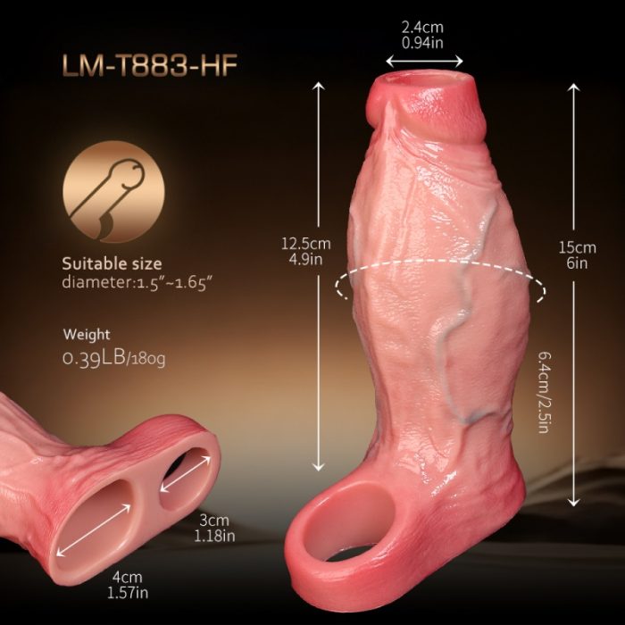 6-Inch Soft Penis Sheath 0.39 lb High Quality Realistic Details [USA Stock] - Image 4