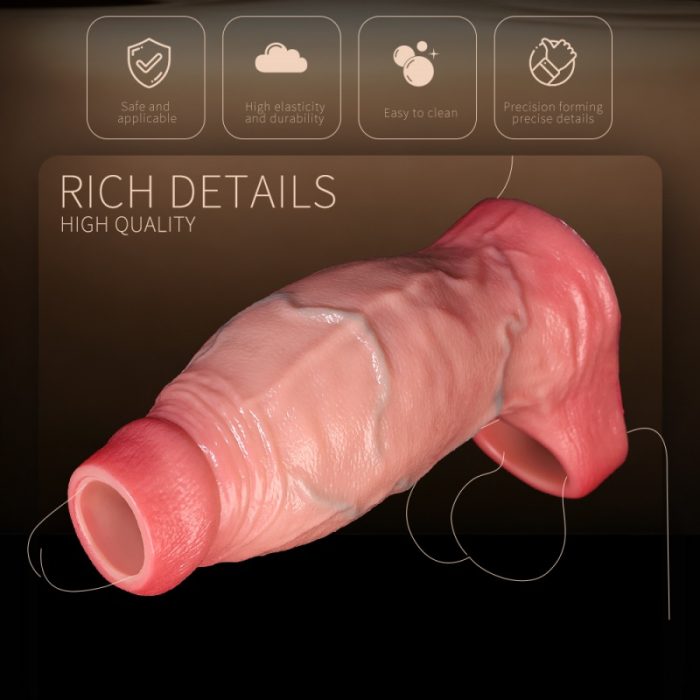 6-Inch Soft Penis Sheath 0.39 lb High Quality Realistic Details [USA Stock] - Image 5
